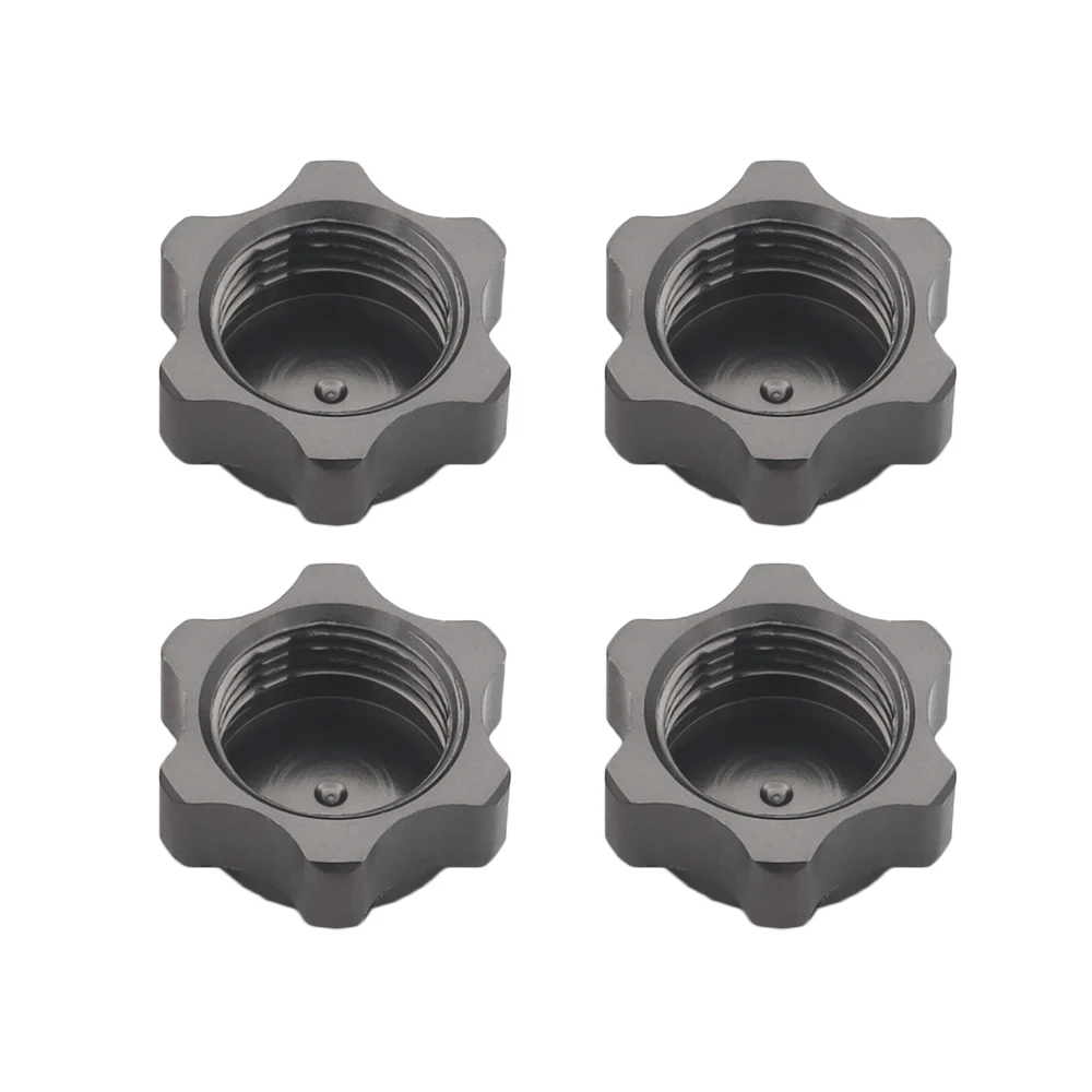 17mm Aluminum Wheel Hub Hex Nut Fine Anti-Dust Cover For 1/8 RC Hobby Car BuggyTruck Hop-Up Parts HSP Axial HPI Himoto