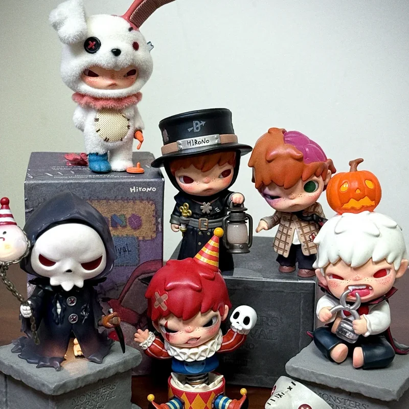 جديد حقيقي هيرونو وحوش كرنفال سلسلة صندوق أعمى المد اللعب المشهد سطح المكتب الديكور تحصيل لعبة مجسمة الهدايا