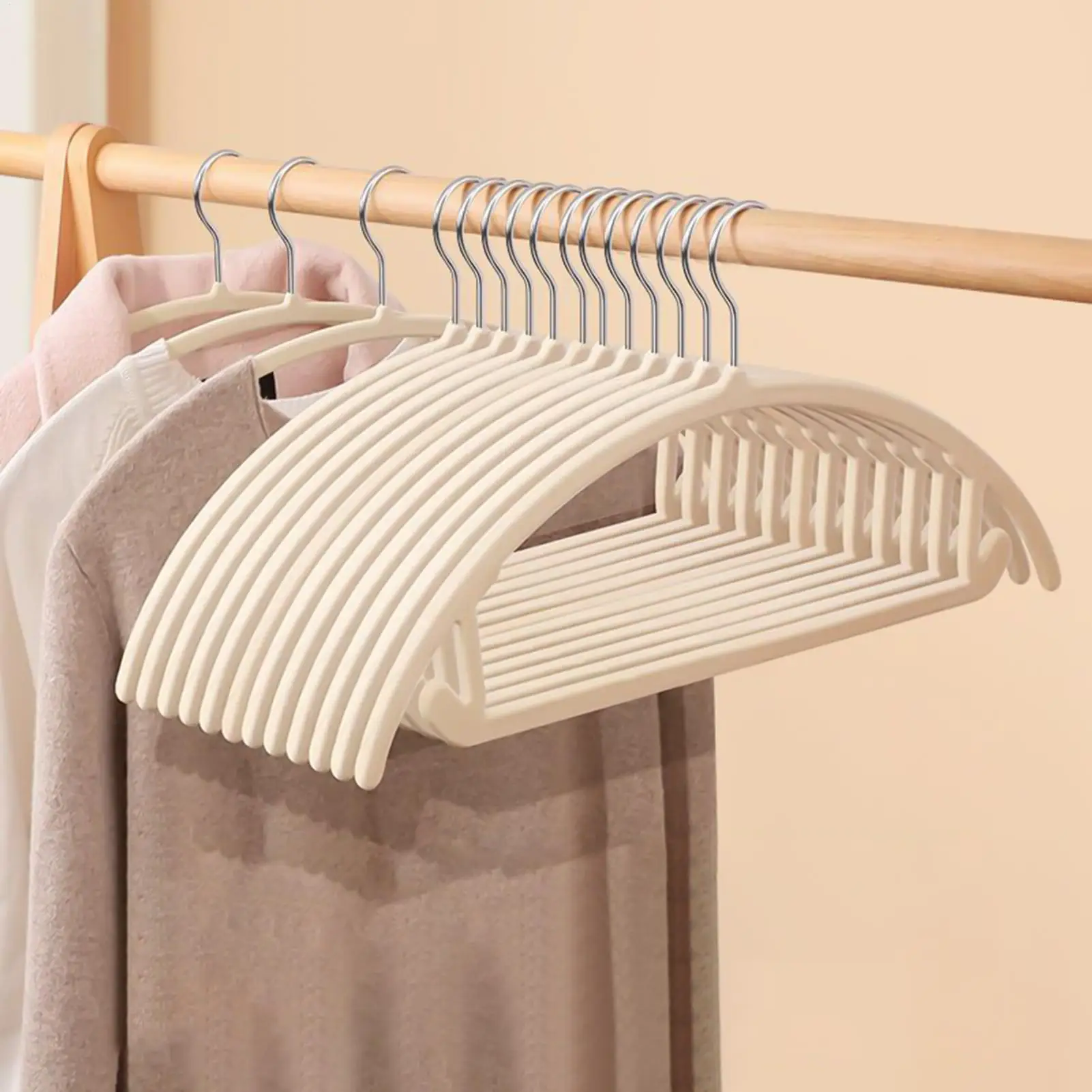 Baby Clothes Hangers 10 Piece Velvet Non Slip Suit Hanger 360 Degree Rotation Hooks For Shirts Pants Jackets Coat Closet