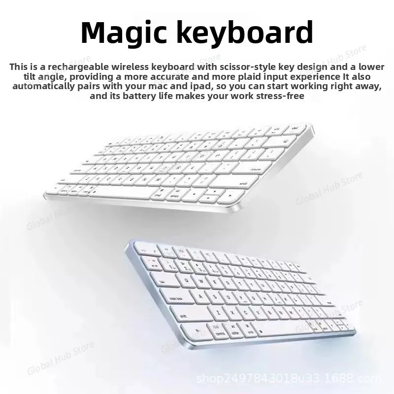 

Suitable for IPad, Bluetooth, Tablet Keyboard, Wireless Computer, Silent, Portable, Thin and Light, Ingenious Control Keyboard