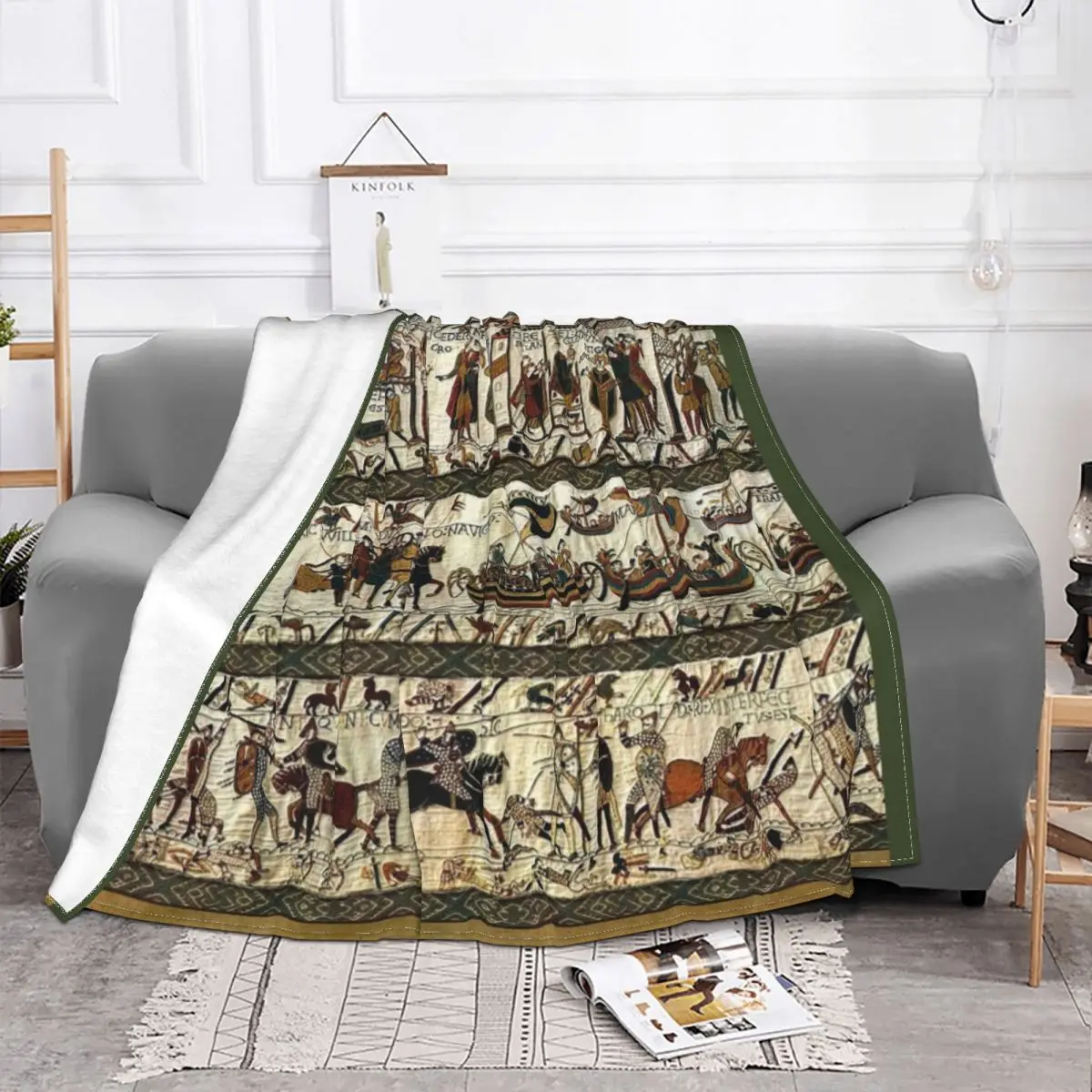 Bayeux Throw Blanket Lvpyqep1kzm Blankets Battle Of Hastings Plush Awesome Warm Throw Blanket for Bedspread Spring/Autumn