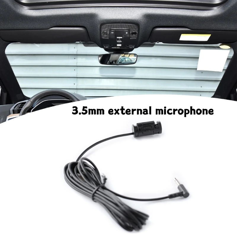 3.5mm Mono Microphone For Car Communication Navigation Lectures Meetings With 50Hz-20KHz Frequency Range Impedance 2.2KΩ