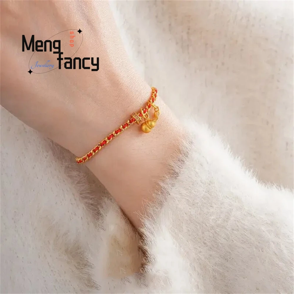 سوار القرع على شكل قلب من الزركون، إكسسوار أنيق ومتعدد الاستخدامات وعصري مع فاخر على الطراز الصيني الجديد