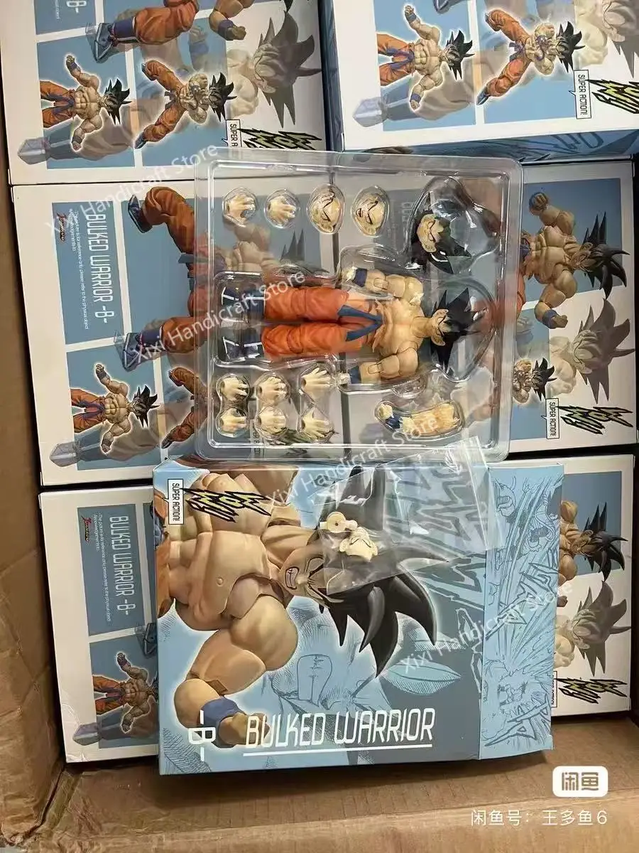 New-Hot Wow Super Action Studio 1/12 Dragon Ball Kaiouken Son Goku Anime Action Figure Collectible Model Toy Kid Gift view 3