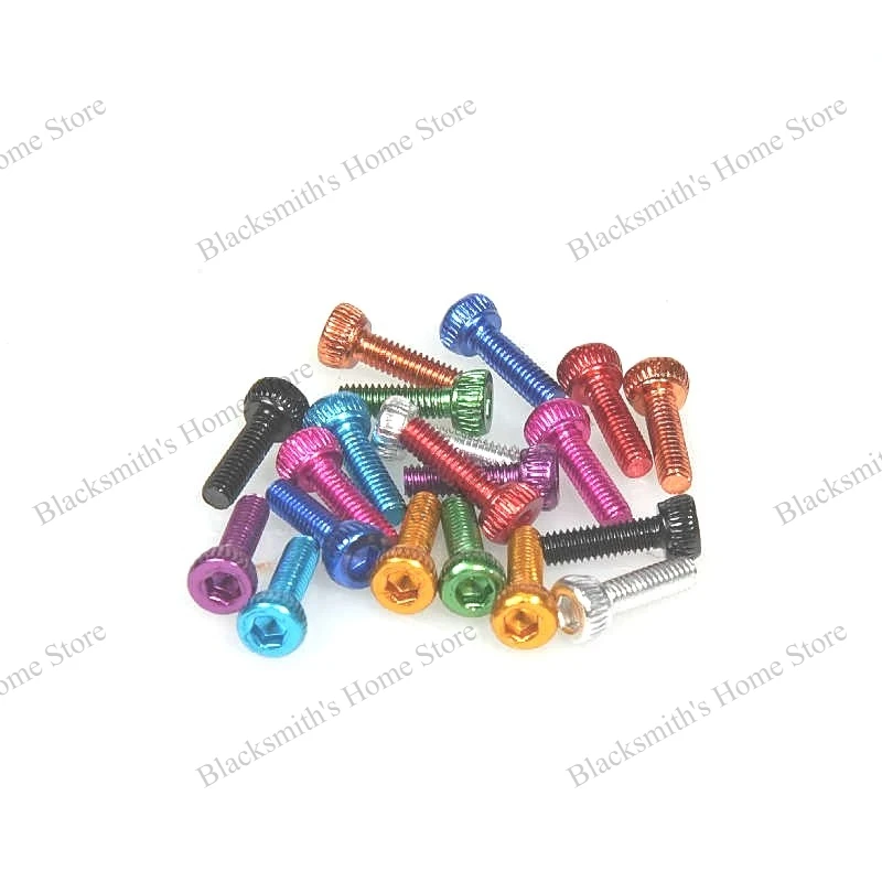 M2*4/5/6/8/10 Aluminum Alloy Anodized Colored Socket Head Cap Screws, Bike Bolts & Mechanical Fasteners