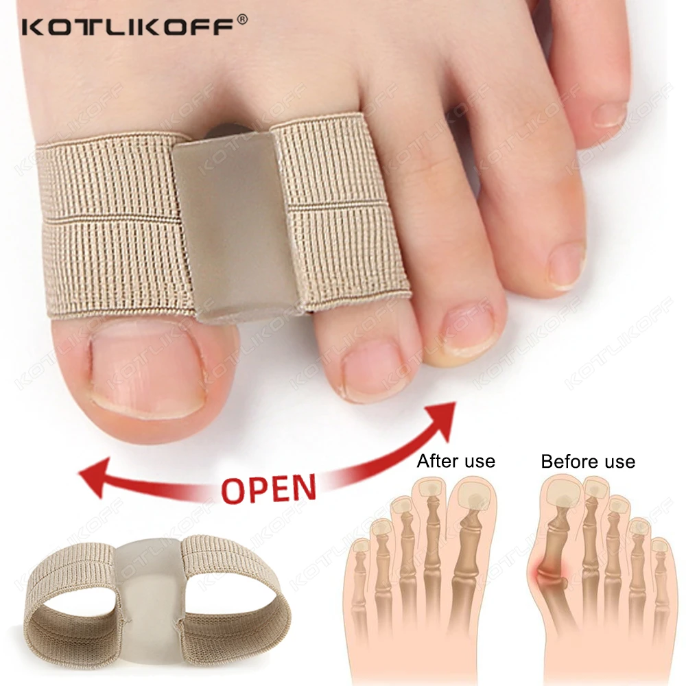 Silicone Toe Separator Hallux Valgus Bunion Corrector Thumb Straightener Orthopedic Feet Bone Adjuster Pedicure Foot Care Tools