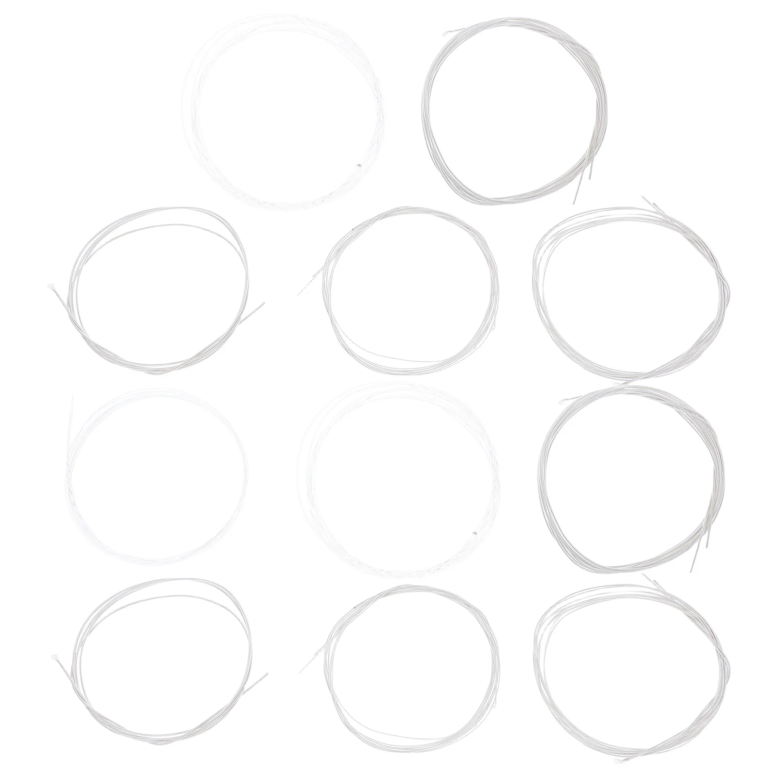 

11pcs Oud Strings Set Silver-Plated Nylon Copper Alloy Balanced Tension Warm Clear Tone For Turkish Arabic Ouds Replacement Kit