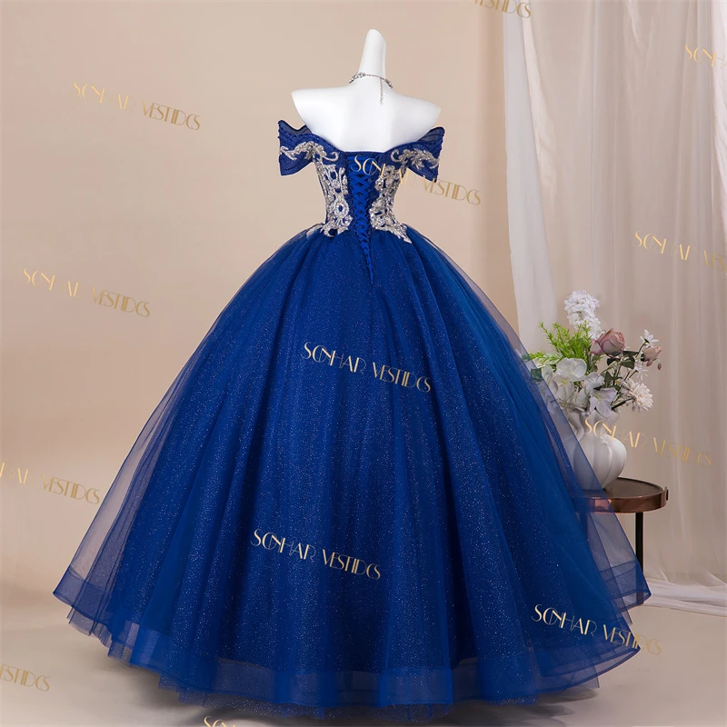 Sonhar Vestidos Glitter Party Dress Shiny 15 Quinceanera Dresses Colorful Ball Gown Customized Dresses For Quinceanera 2026 New