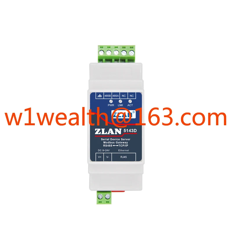 5143D Small Size Din Rail Mounted Modbus RTU TCP Ethernet One Serial Port IoT Applications Modbus Communication Networking