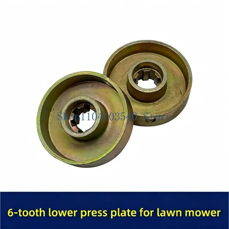 02DC Grass Trimmer Fixing Plate 6 Tooth 6 Hole Metal Lower Press Plate for Repair