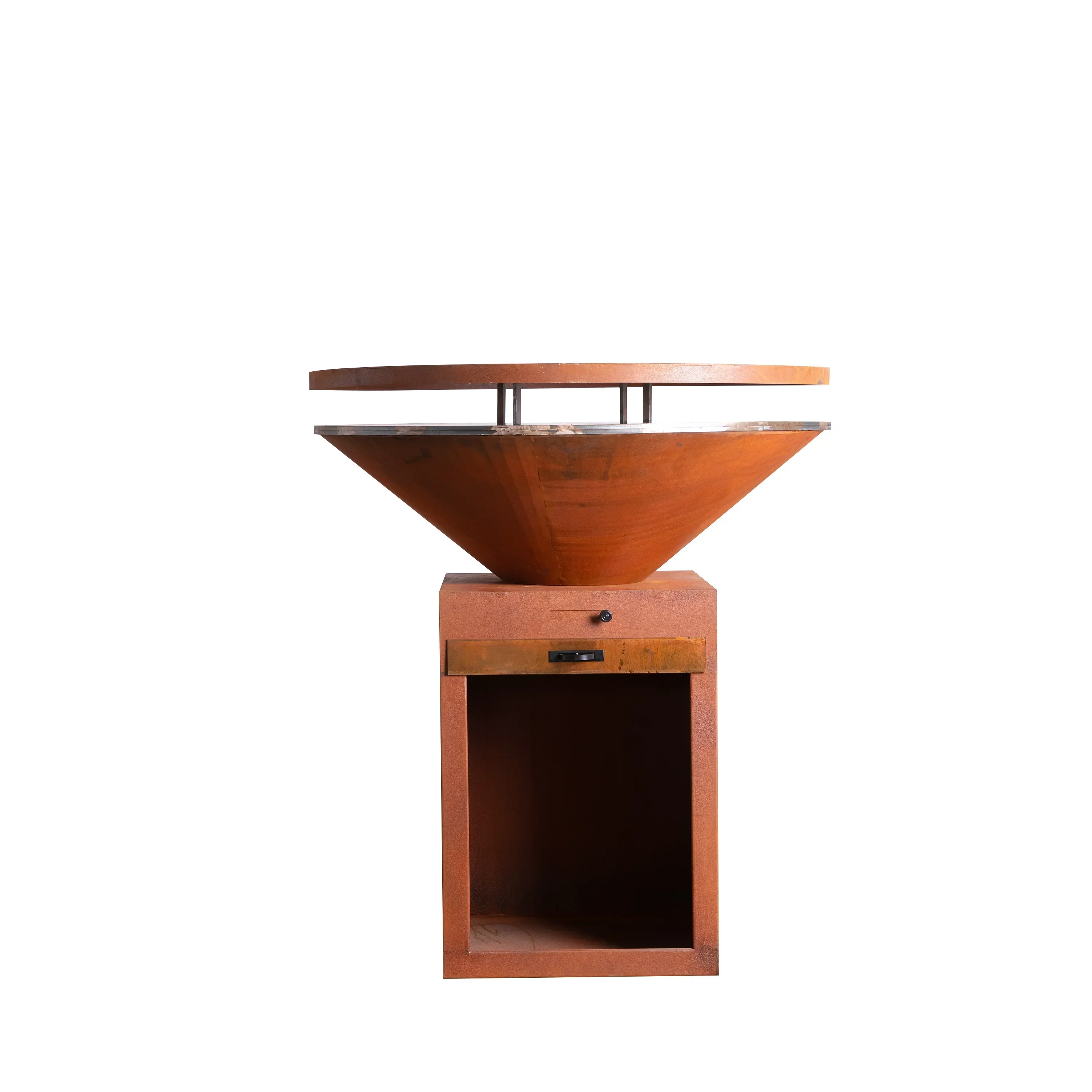 

bbq corten fire pit barbeque corten barbecue in corten steel