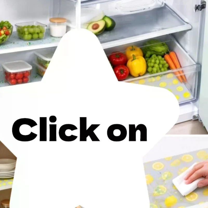 1 Roll Shelf Liner For Kitchen Cabinet EVA Waterproof Fridge Pad Cupboard Mat Easy Placemat Non Adhesive Drawer Liner Supply Se