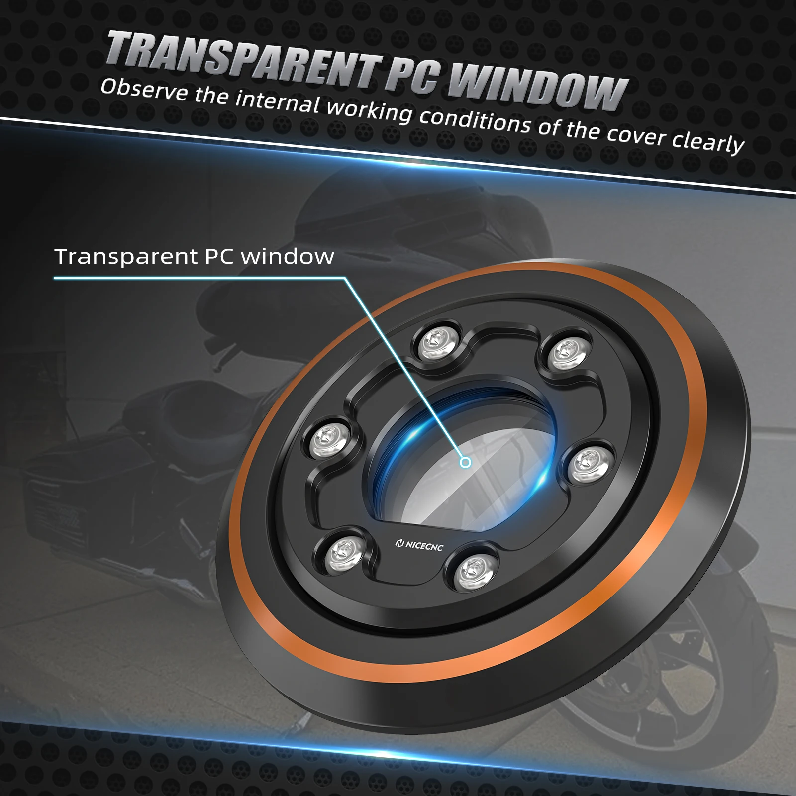 ฝาครอบปลั๊กไดชาร์จแบบใส สำหรับรถฮาร์เลย์ สปอร์ตสเตอร์ เอส RH1250S ปี 2021-2024 ฝาครอบคลัตช์ด้านขวา ไนท์สเตอร์ RH975 แพนอเมริกา