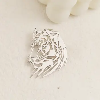 藝術雕刻霸氣虎頭胸針,時尚西裝翻領別針,背包配件,派對禮物,送給朋友 8 最佳銷售 老虎胸針 - №5