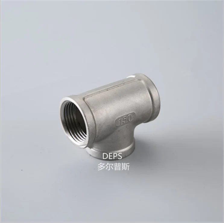 5PCS  304 stainless steel three-way internal screw thread internal thread plumbing fittings 4 points 6 points 1 inch