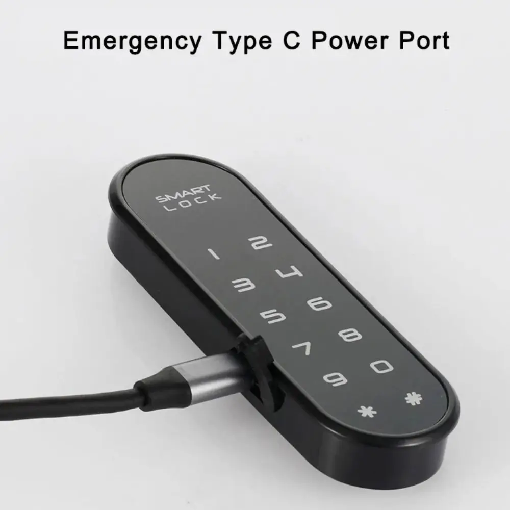 Smart Touch Keypad Keyless Lock Digital Battery Powered Electric Lock Multifunctional Cabinet Lock Home Security