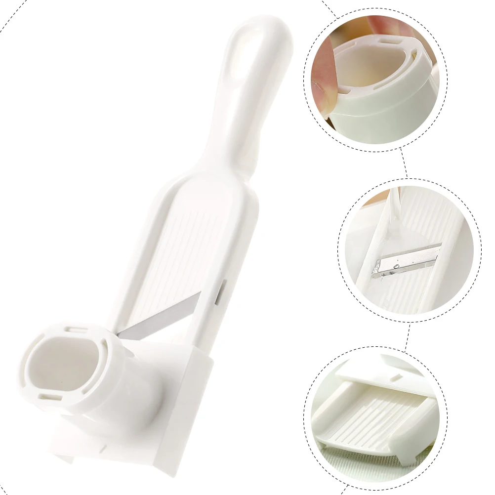 

【】Garlic Slicer Kitchen Vegetable Cutter Portable Potato Shredder For Home Camping Restaurant Use Kitchen Gadget