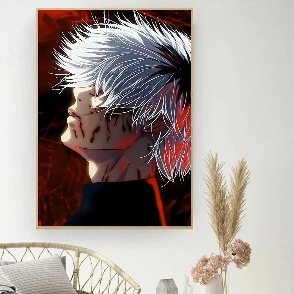 Anime Tokyo Ghoul Poster No Framed Poster Kraft Club Bar Paper Vintage Poster Wall Art Painting Bedroom Study Stickers