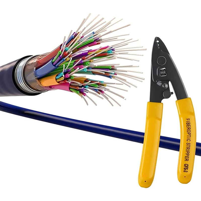 【Consegna veloce】 5PCS CFS-3 Spellafili/pinze/spelafili per fibra ottica a tre porte Strumenti FTTH Miller Spellafili per fibra ottica Pl