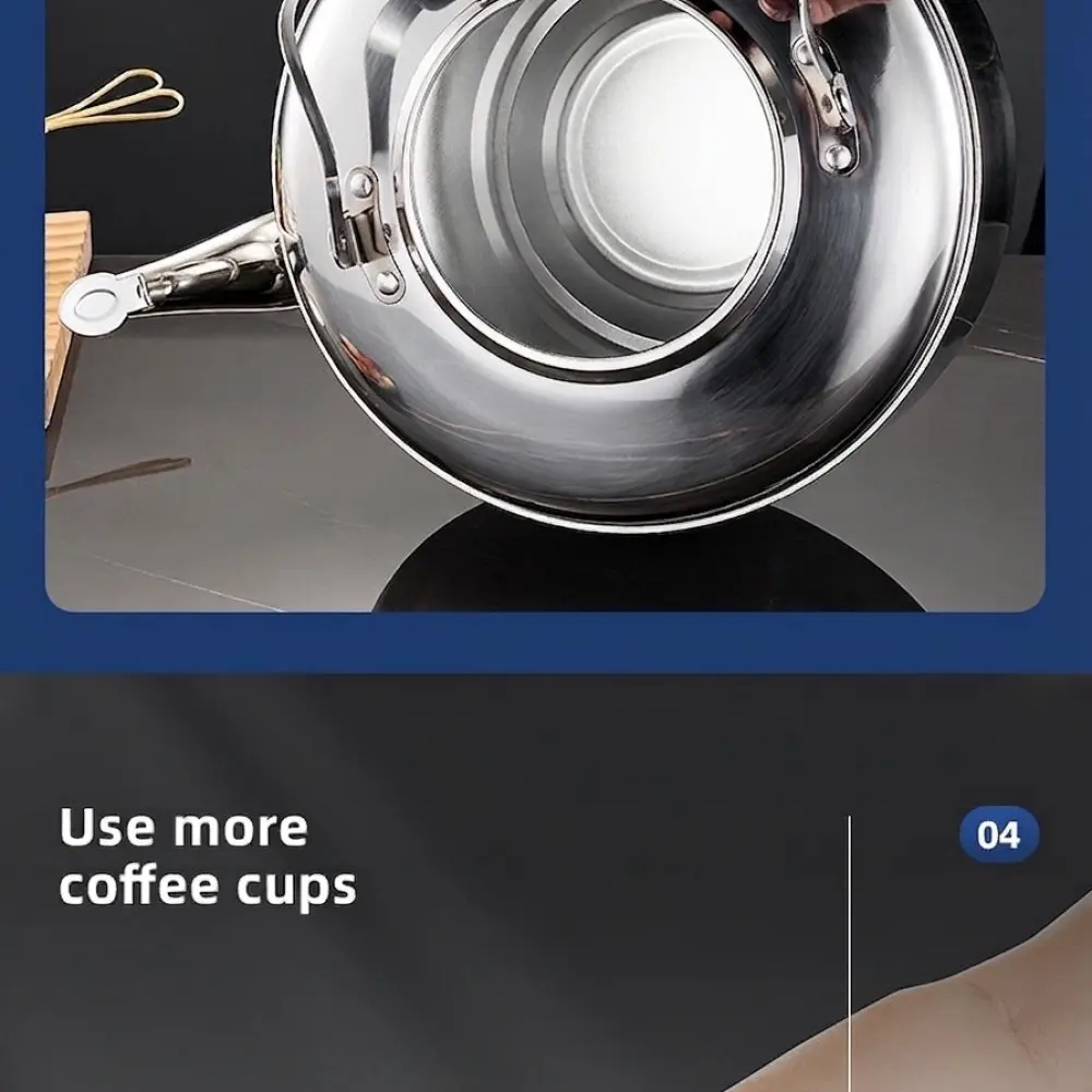 Durable Stainless Steel Whistling Teapot Thick Boiling Kettle Large Capacity Kitchenware For Home Tea Preparation