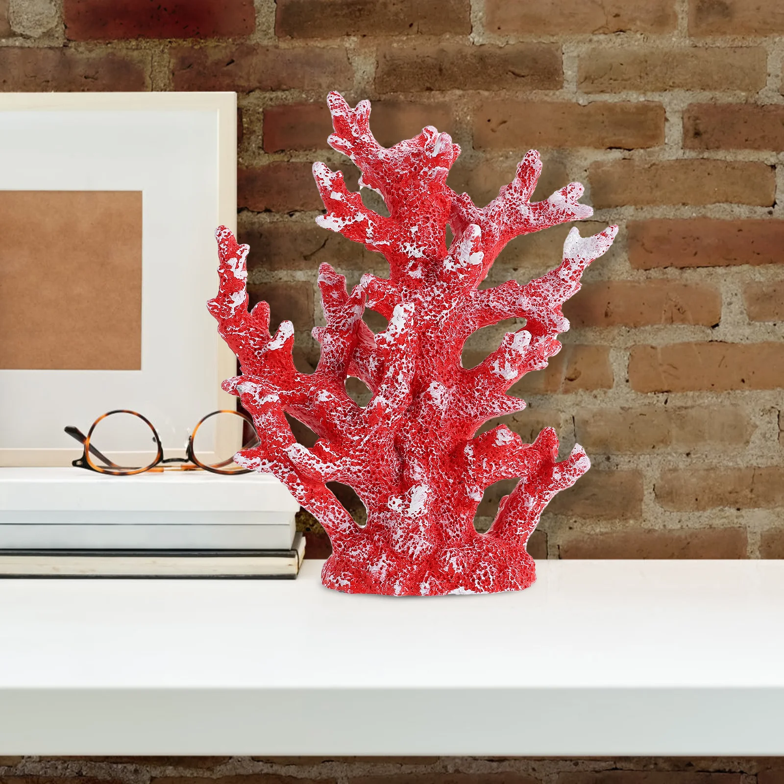 

Artificial Coral Plant Resin Simulation Realistic Fish Tank Decor Aquarium Landscape Decoration Natural Lifelike Coral Ornament