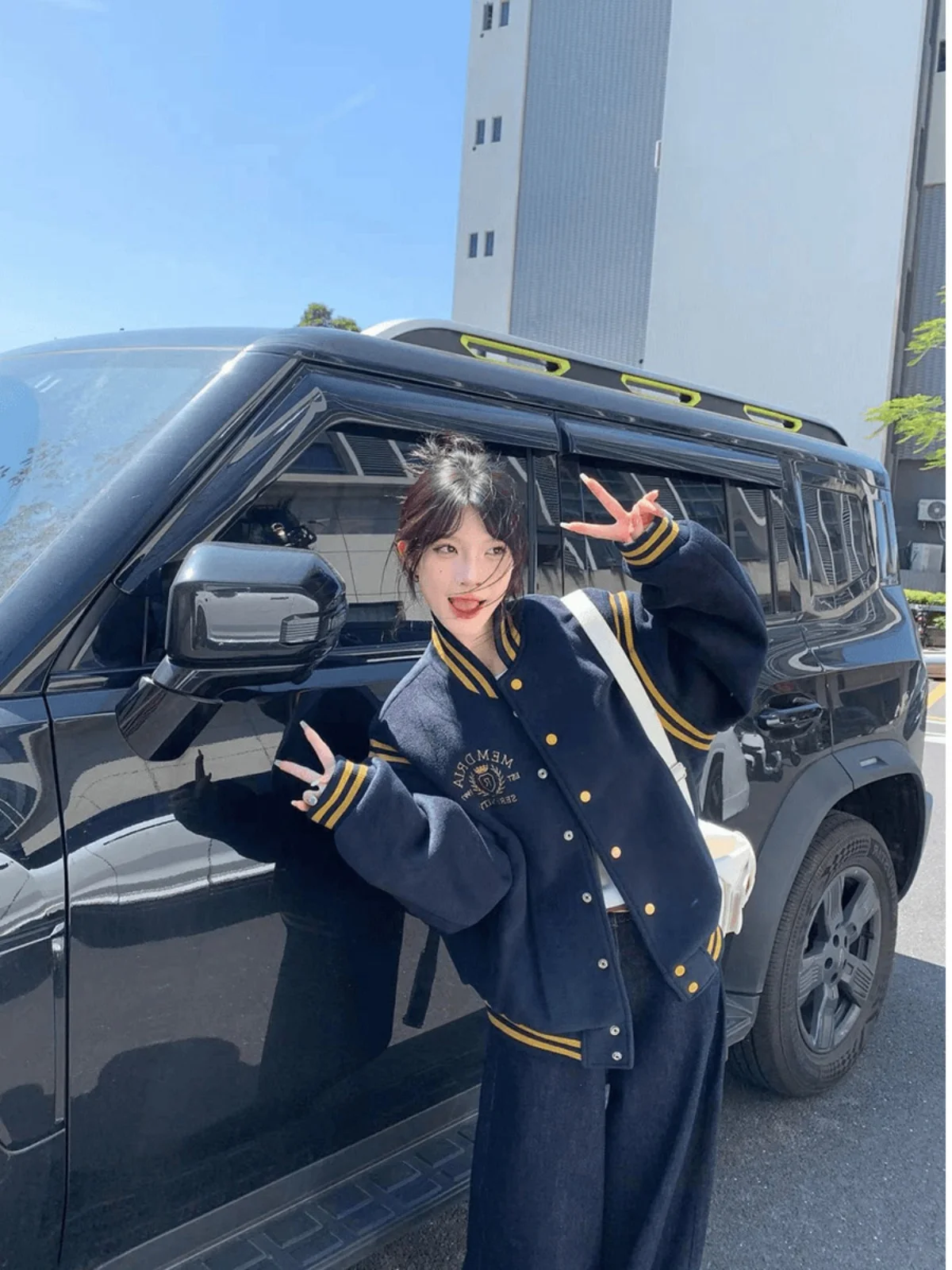 

Бейсбольные куртки с капюшоном, женские весенние минималистичные узоры, декоративные джинсовые тканые ветрозащитные удобные повседневные элементы, антистатические