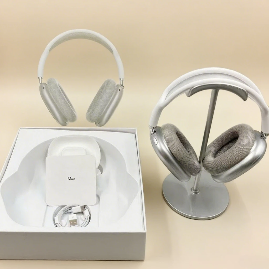 Nuevos auriculares inalámbricos Max P9 magnéticos con bolsa de cuero, auriculares deportivos Bluetooth emergentes para música