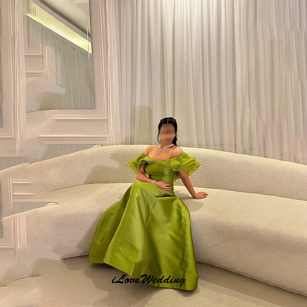 

Evening Dresses Simple Exquisite High quality Ruched Pleat Ruffle A-line Boat Neck Long Dresses Formal Fashion 2025 Customized