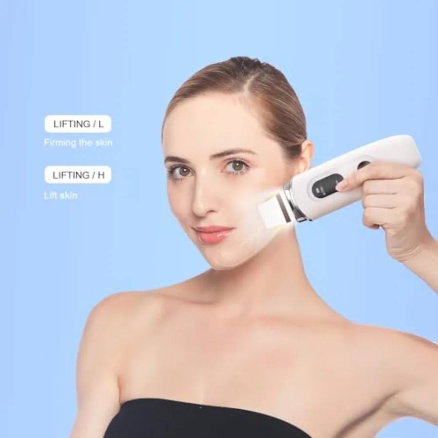 เครื่องขัดผิว Face Skin Spatula ไม้พายขัดผิวหน้า Black Remover เครื่องมือ 4 โหมดจอแสดงผล LCD กันน้ํา