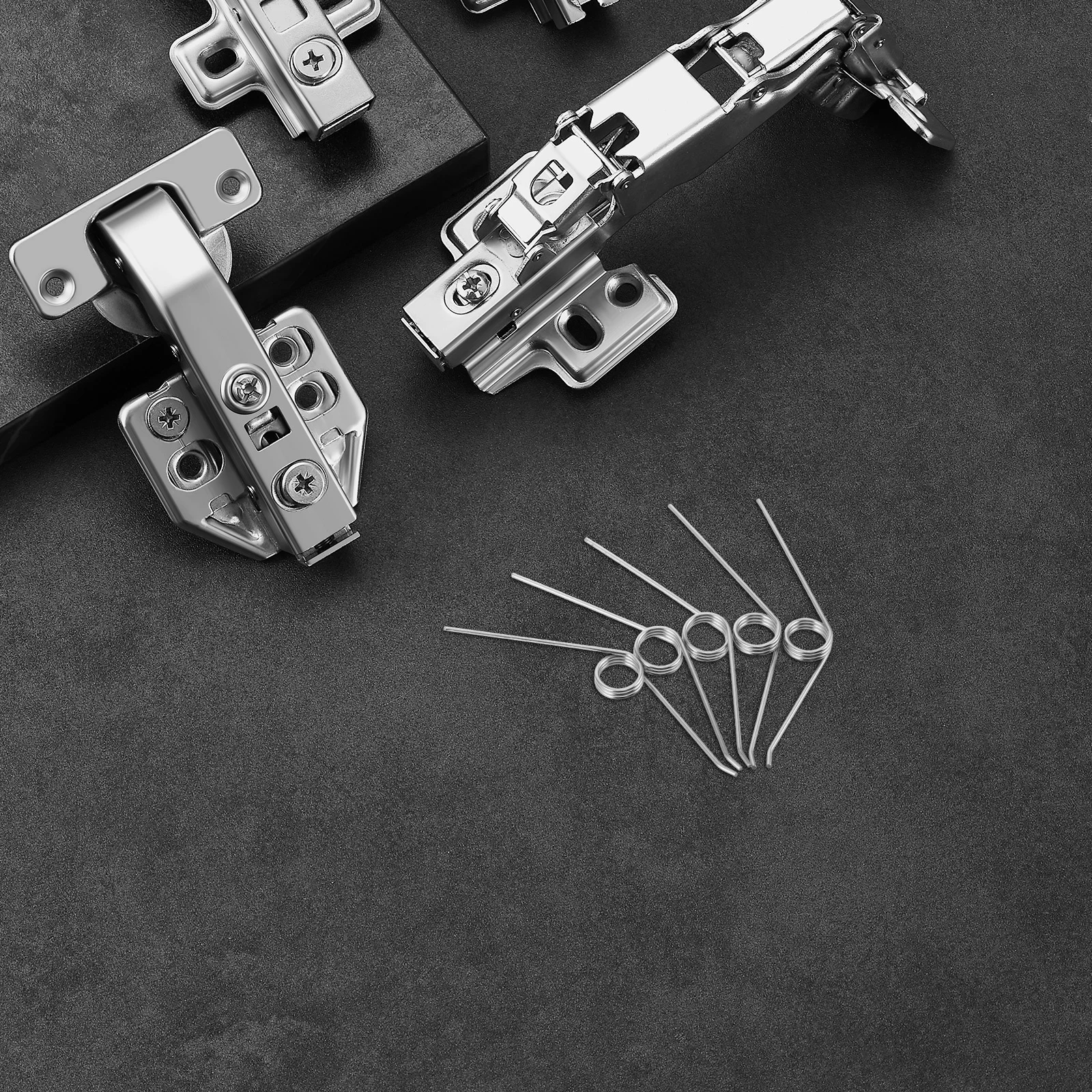 

24Pcs Garbage Bin Lid Springs Heavy Duty Torsion Wire Springs Replacement for Trash Can Hinges Universal Fit Waste Container