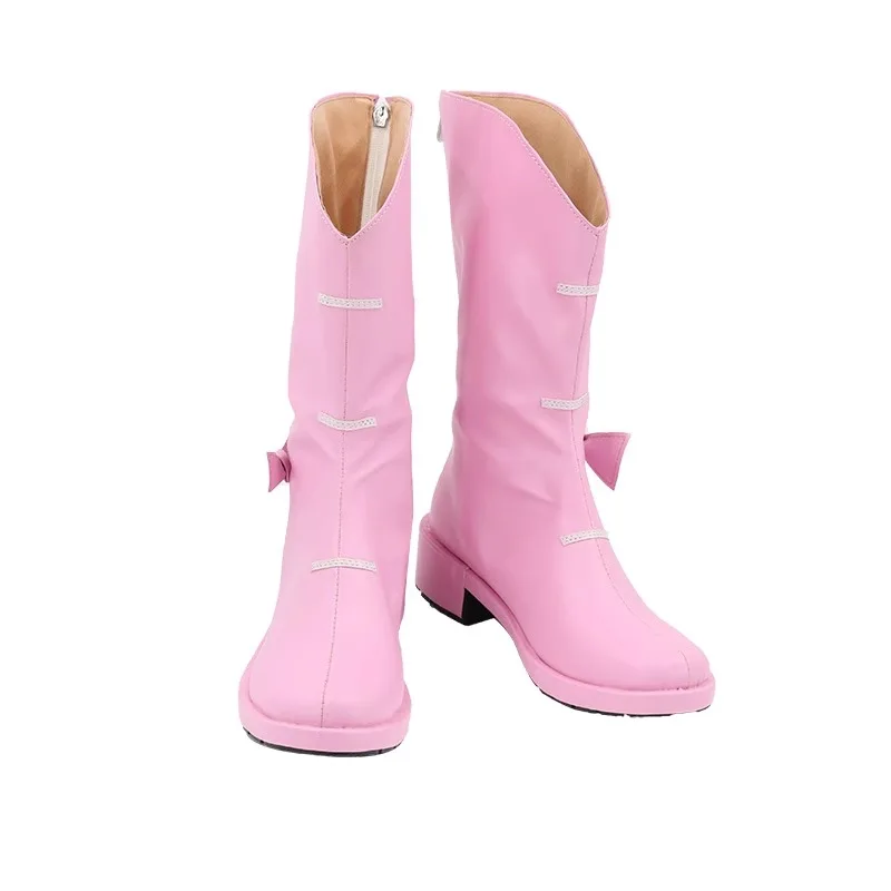 パンティ&ストッキング with ガーターベルト ストッキング アナーキー コスプレ衣装 靴 ピンク 手作りブーツ