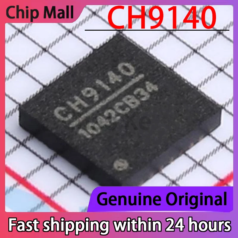 5PCS New Original CH9140 Packaged QFN-28 Wireless Transceiver Bluetooth To Serial Port Chip