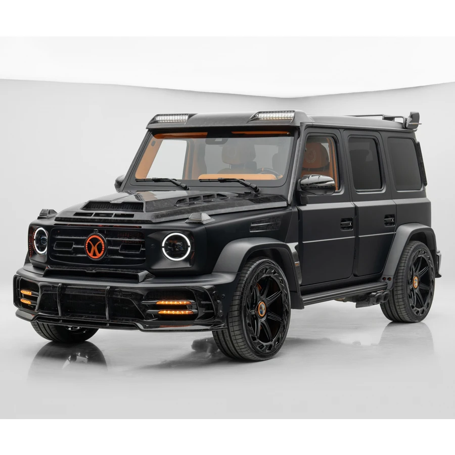 MSY P920 Type Dry Carbon Fiber Wide Body Kits For Mercedes G63 W464 Engine Bonnet Hood Roof Wing Roof Panel Spare Wheel Cover