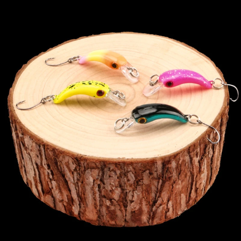 

EASYFISH Floating Minnow Fishing Lure 4cm 1.5g Mini Artificial Hard Bait Sharp Hook Crankbait Wobbler Trout Pike Bass Fishing