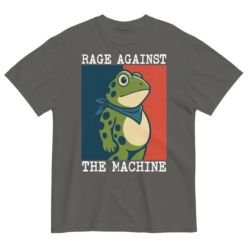 Portland Protest  Anti ICE Fog Frogs Together Strong Popular Cool Trending Pair Adult Unisex Printed T-shirt Tops Vintage Tshirt