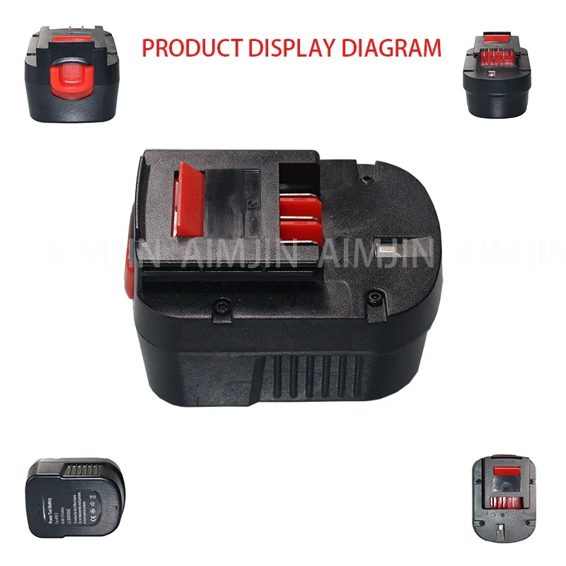 Replace Battery TSOZPN20006 Suitable for Black & Decker Electric tool battery EPC12, EPC12CA, A12E, A1712, FS120B,12V 6Ah Ni-Mh