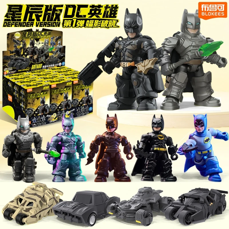Blokees Liga da Justiça Figura de Ação O Cavaleiro Escuro TRILÓGIO BATMAN JOKER SCARECROW BANE DUAS FACAS Modelos Colecionáveis Brinquedos Presente