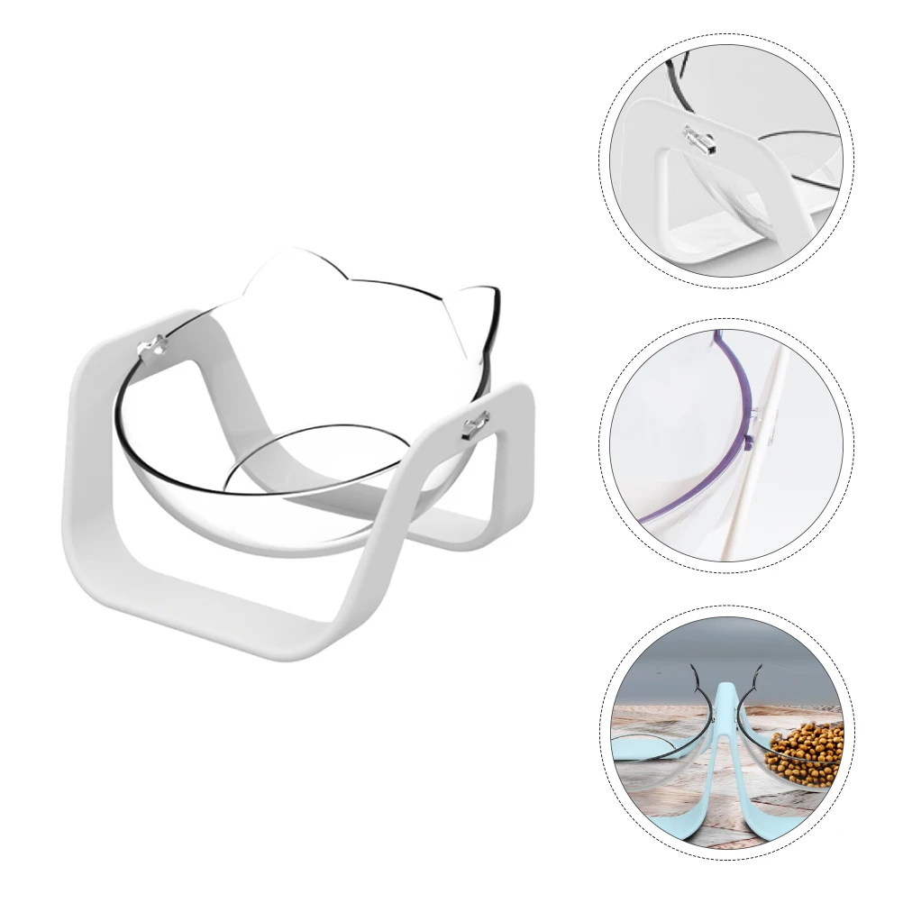 

1Pc Comfort Cat Inclined Bowl Eco-Friendly Material Food Water Feeder Container