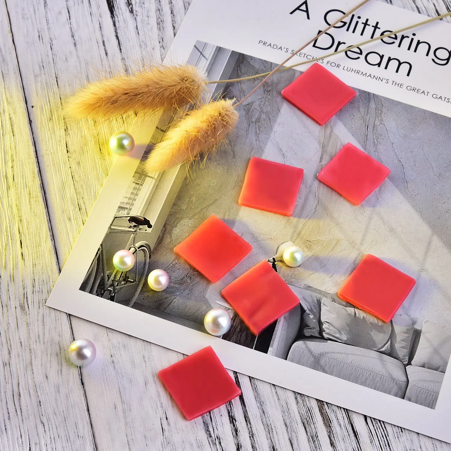 20/50pcs 2x2cm diamant peinture accessoires colle argile cire boue Simple artisanat diamant point de croix peinture accessoires outils