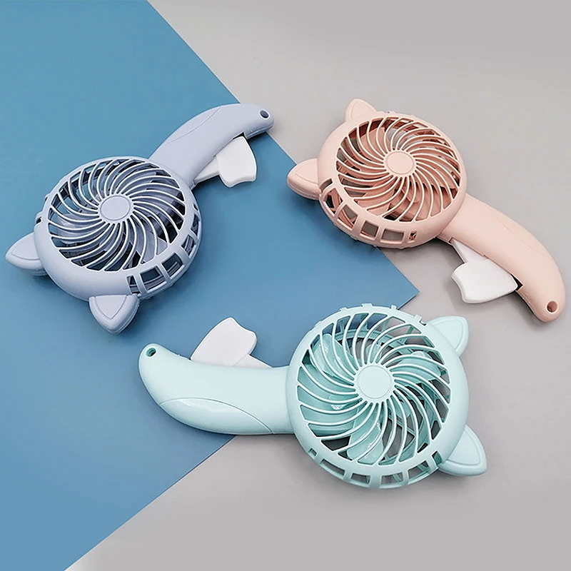 Portable Hand Pressure Fan Mini Handheld Fan Without Battery Cartoon Fan Summer Air Cooler Travel Home Fan