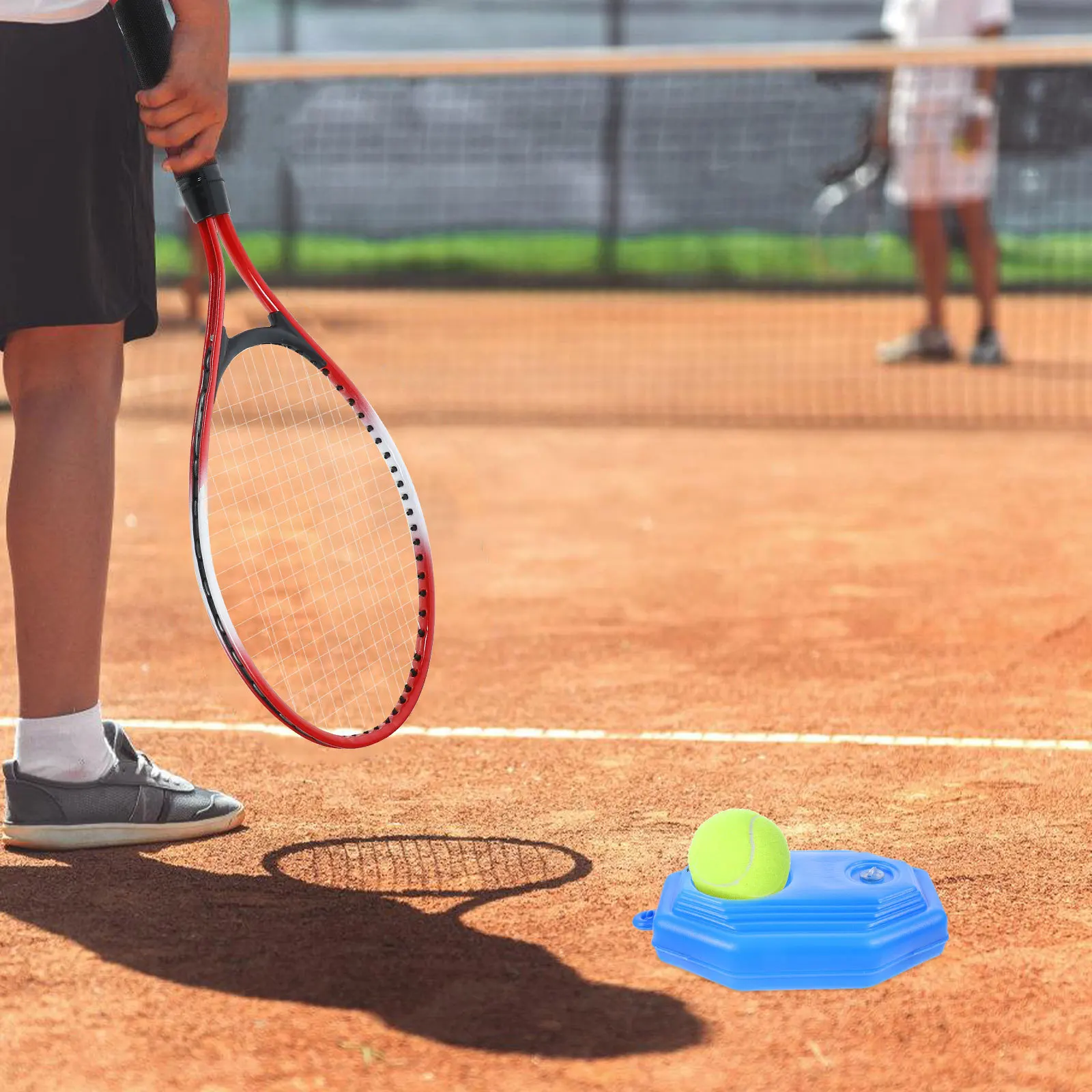 

Tennis Trainer Rebounder with Ball Durable Practice Tool for Kids and Beginners Easy to Use Anytime Tennis Trainer for Kids