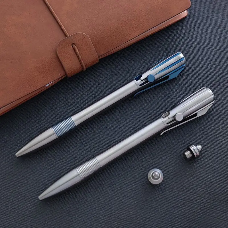 Outdoor Portable EDC Titanium Alloy Little Wolf Hammer Tactical Pen Car Emergency Window Breaking Tool