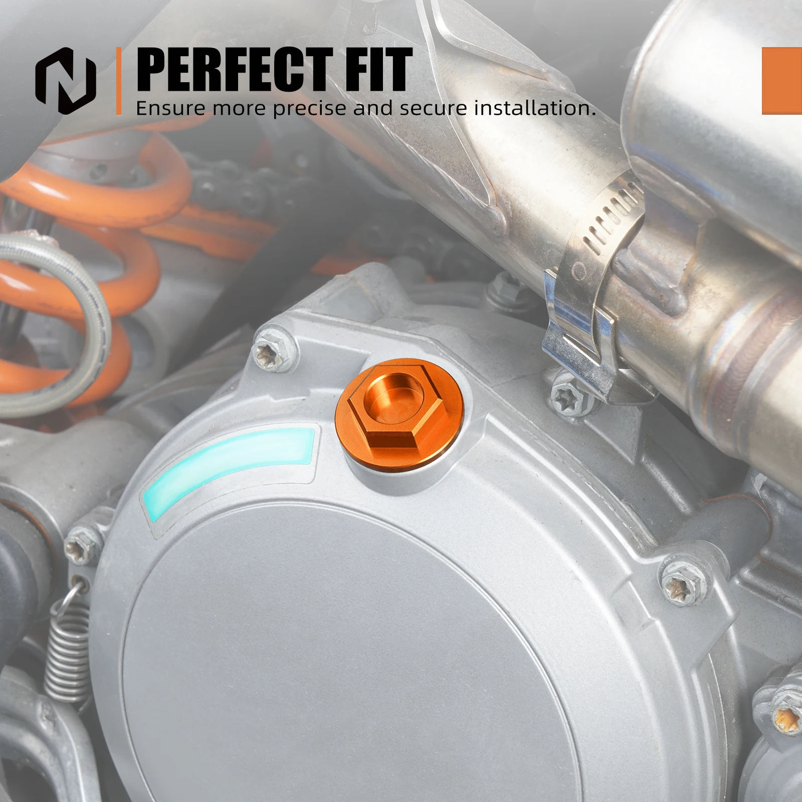 NICECNC For KTM EXC 300 250 EXCF 450 350 SX 125 SXF 450 2004-2021 Husqvarna TE 300 250 i 2014-2021 Engine Oil Filler Plug Cover view 3