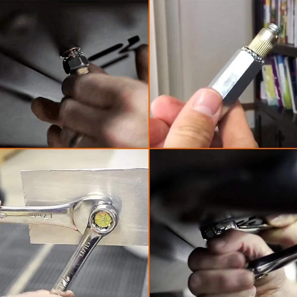 Knurled Body Rivet Nuts M6 Rivnuts Zinc Plated Assorted Blind Carbon Steel Nut Rivet Nuts 50X Flange Flat Head