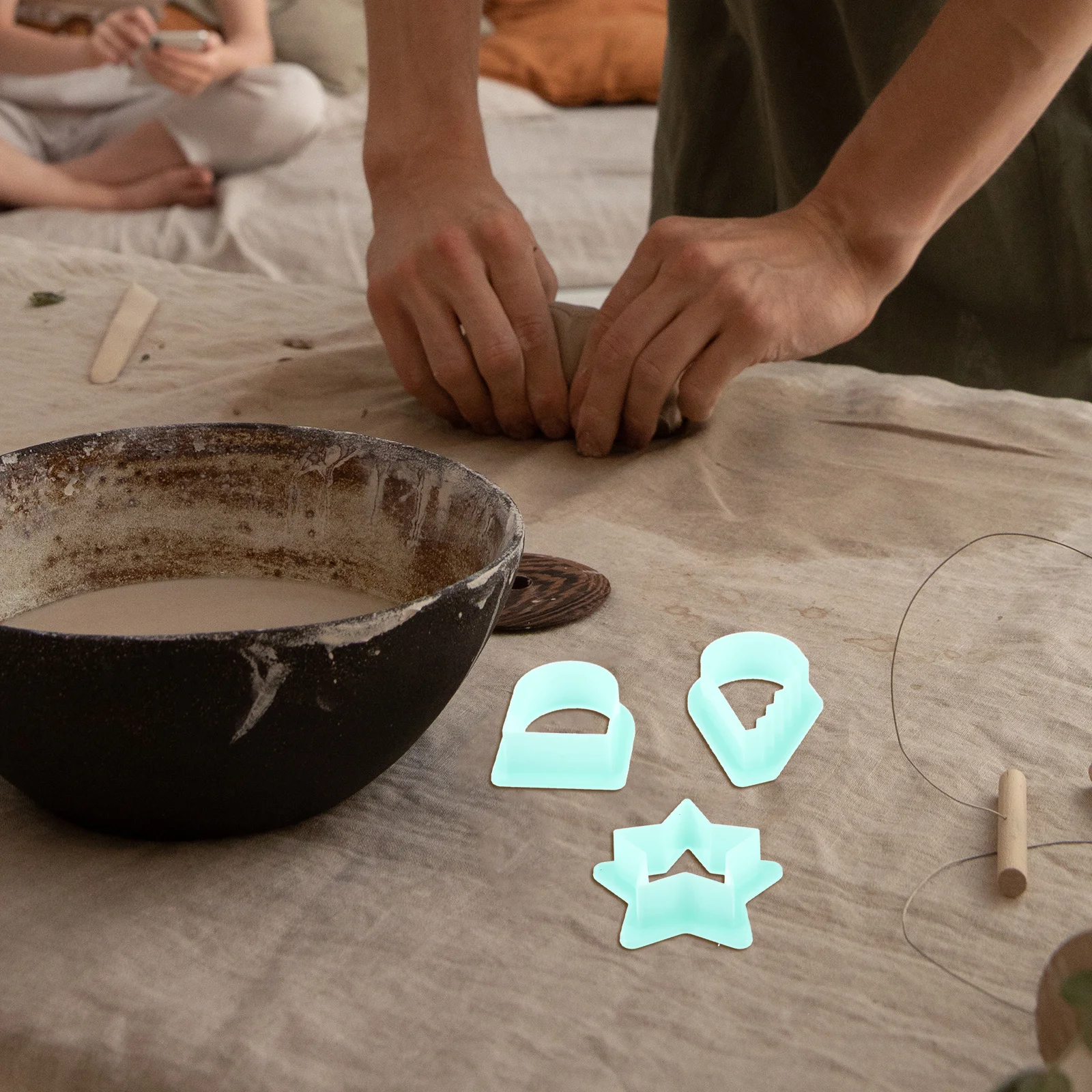 

1Set Plastic Clay Cutter Kit Polymer Cutters DIY Tools for Earrings Jewelry Pendant Making Craft Supplies Plastic Clay Cutter