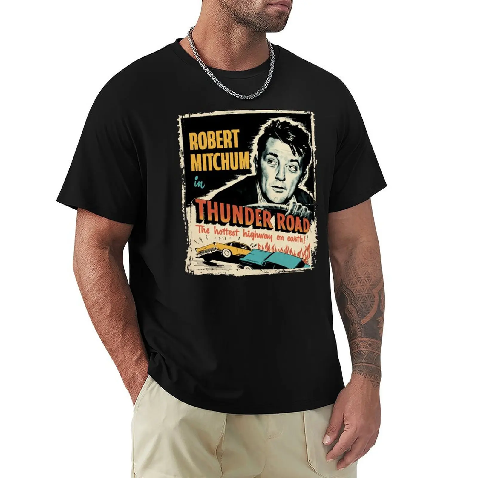 Robert Mitchum Thunder Road T-Shirt Street Art Print Tee Shirt