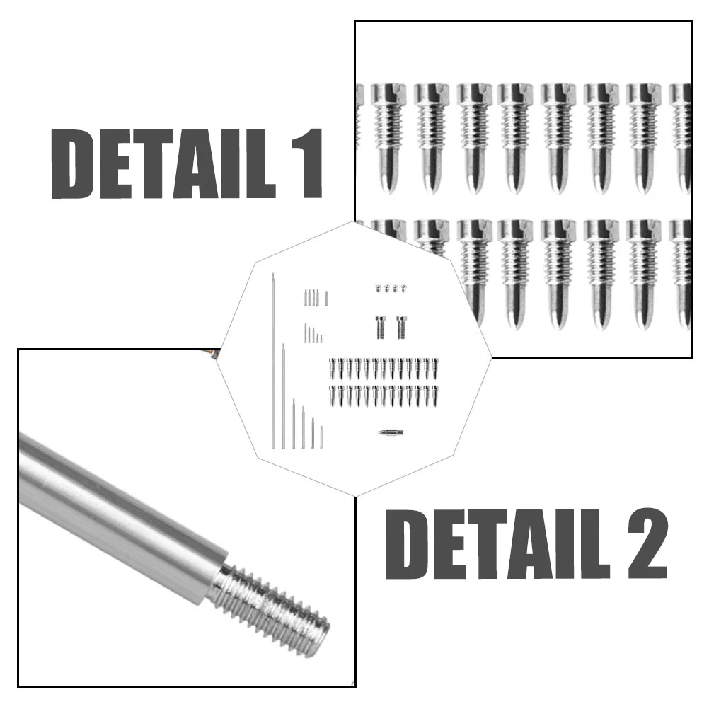 

1Set Saxophone Repair Tool Set Silver High Hardness Metal Screws DIY Maintenance Accessories for Band Music Instrument Long