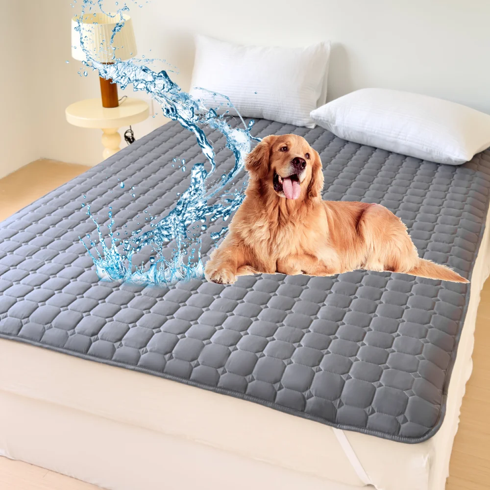 Funda de cama antideslizante impermeable para perros y manta para mascotas, sofá, colchoneta para mascotas, funda de colchón suave y transpirable