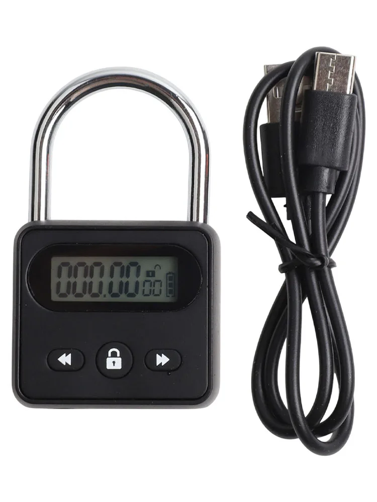 

Metal Timer Lock LCD Display Multi Function Electronic Time 999 Hour Timing For Safety And Convenience Home Security