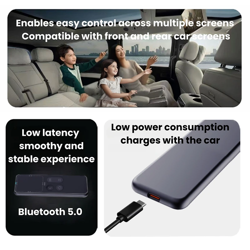 Cheerdots for CheerTok Plus-P1 Car Remote Control Wireless Bluetooth Multifunction Touch Pad for Xpeng BYD Smart Car